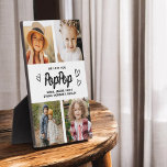 We Love You PopPop Grandpa Photo Collage Plaque<br><div class="desc">The PopPop We Love You Heart Modern Photo Collage Plaque is a touching and personalized gift that showcases your love for your grandfather. This beautifully designed plaque features a heart-shaped photo collage, allowing you to add your favorite family pictures in a modern and stylish layout. The heartfelt "We Love You,...</div>