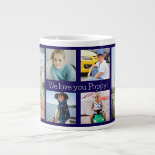 We Love You Poppy Grandfather 6 Photo  Giant Coffee Mug