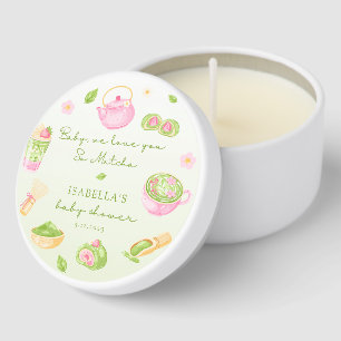 We Love you so Matcha Baby Girl Shower Mini Candle Favors
