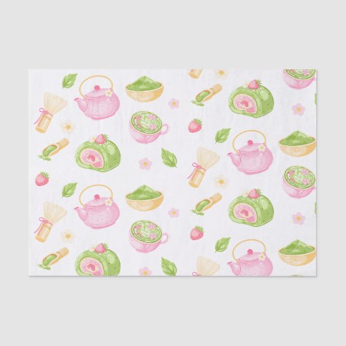 We Love you so Matcha Baby Girl Shower Tissue Paper