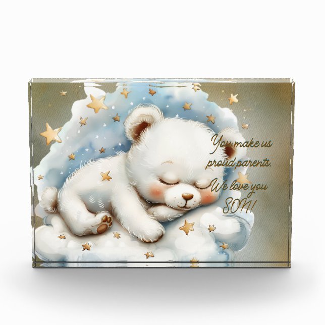 We love you SON! Photo Block (Front)