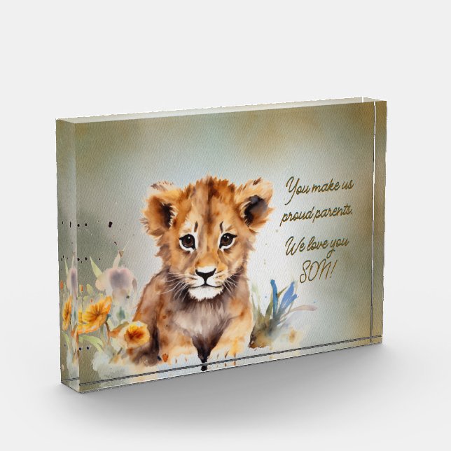 We love you SON! Photo Block (Left)