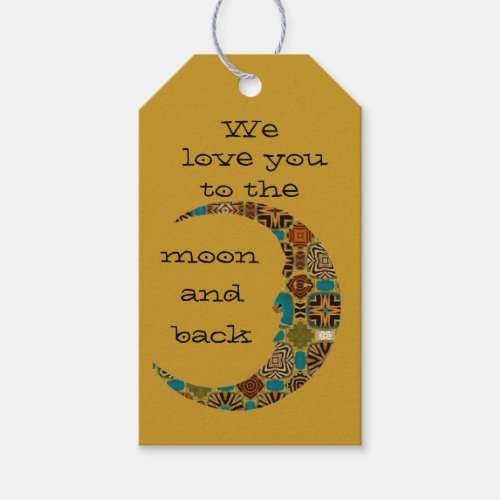 We Love You To The Moon Gift Tag