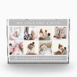 We Love You Uncle Acrylic Award<br><div class="desc">Give this lovely photo gift to your favorite person!</div>