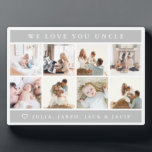 We Love You Uncle Plaque<br><div class="desc">Give this lovely photo gift to your favorite person!</div>