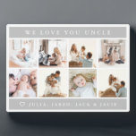 We Love You Uncle Plaque<br><div class="desc">Give this lovely photo gift to your favorite person!</div>
