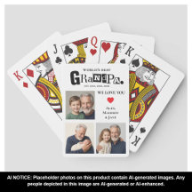 We love you World's Best Grandpa Grankids Photos
