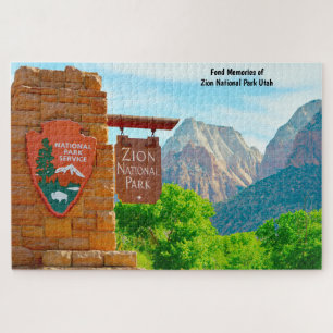 We Love Zion National Park Utah Jigsaw Puzzle