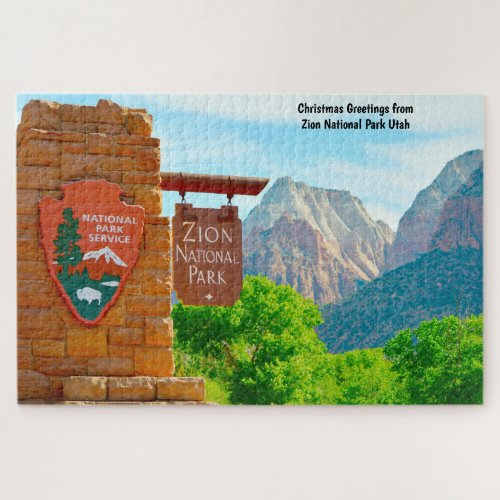 We Love Zion National Park Utah Jigsaw Puzzle