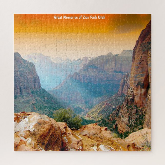 We Love  Zion Park Utah Jigsaw Puzzle (Vertical)