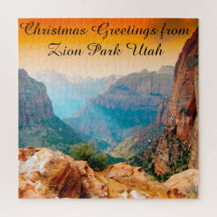 We Love  Zion Park Utah Jigsaw Puzzle