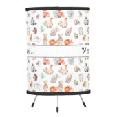 We Made a Wish | Cute Baby Woodland Animals Tripod Lamp (Back)