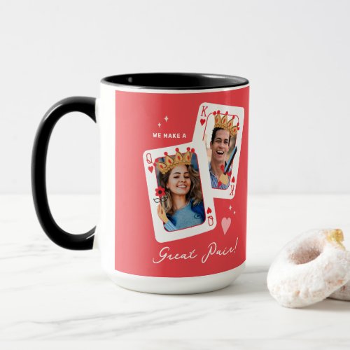 We make a great pair custom photo valentines day mug