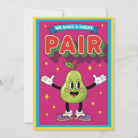 We Make a Great Pair fun fruit lover kawaii pear