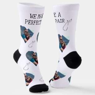 We make a Perfect Pair Heart Photo Socks
