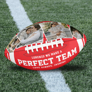 “We Make a Perfect Team” 4 Photo Football