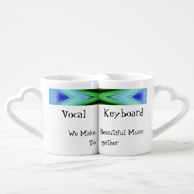 We Make Beautiful Music Together Lover's Cups (Front Nesting)