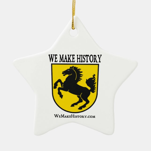 We Make History Ceramic Ornament (Front)