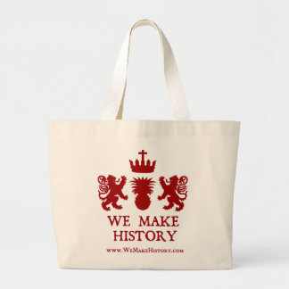 We Make History Large Tote Bag