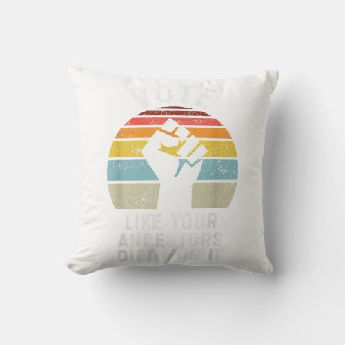 We March Yall Mad Black Lives Matter Graphic  Throw Pillow