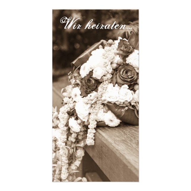 We marry... card (Front)