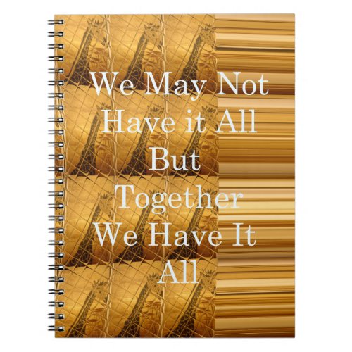 We may not have it all Giraffe Safari  Hakuna Mata Notebook