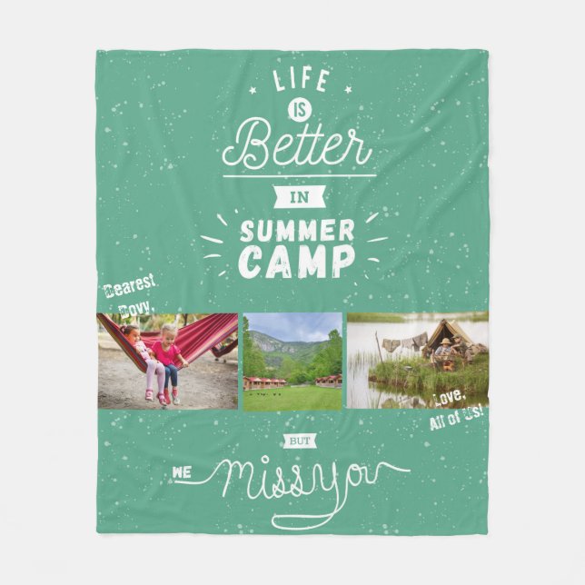We Miss You Camp Blanket (Front)