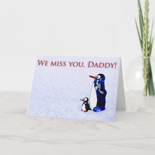 We miss you Daddy Card
