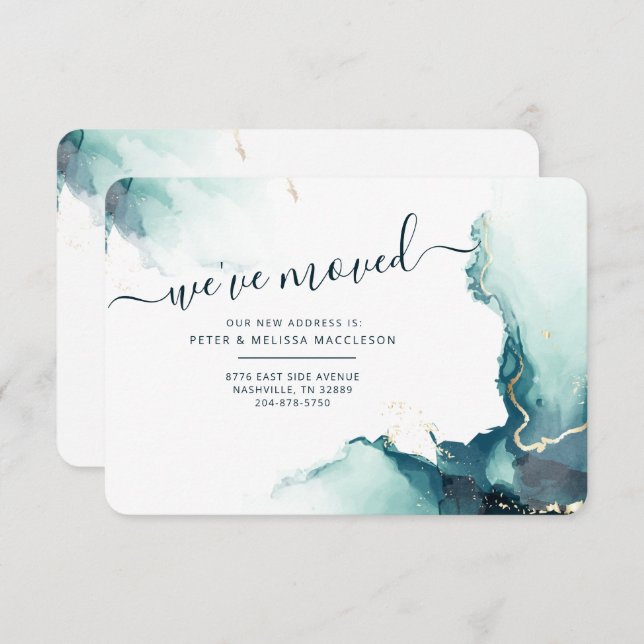 We Moved Address Agate Moving Announcement (Front/Back)