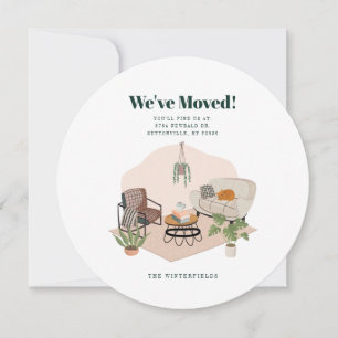 We Moved Address Modern Moving Announcement