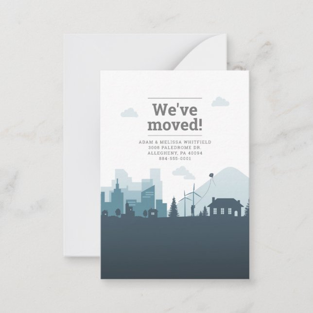 We Moved Address Moving Announcement (Front)