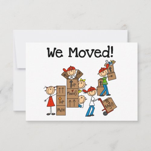 We Moved Announcement Cards