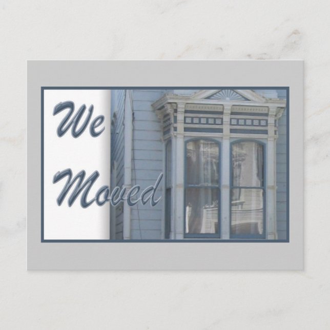 We Moved Announcement Postcard (Front)