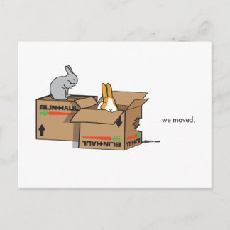 WE MOVED ANNOUNCEMENT POSTCARD