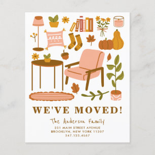 We Moved Boho Fall Home Thanksgiving Autumn Moving
