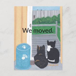 We moved, Cat Lovers Postcards
