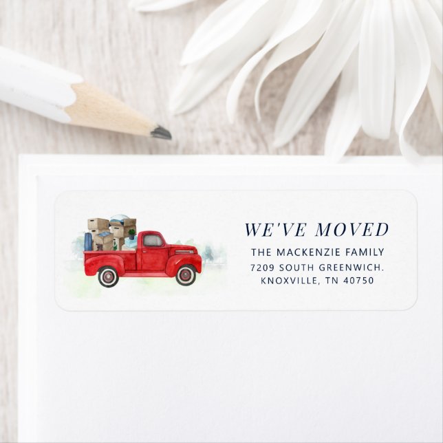 We Moved Change of Address Label (Insitu)