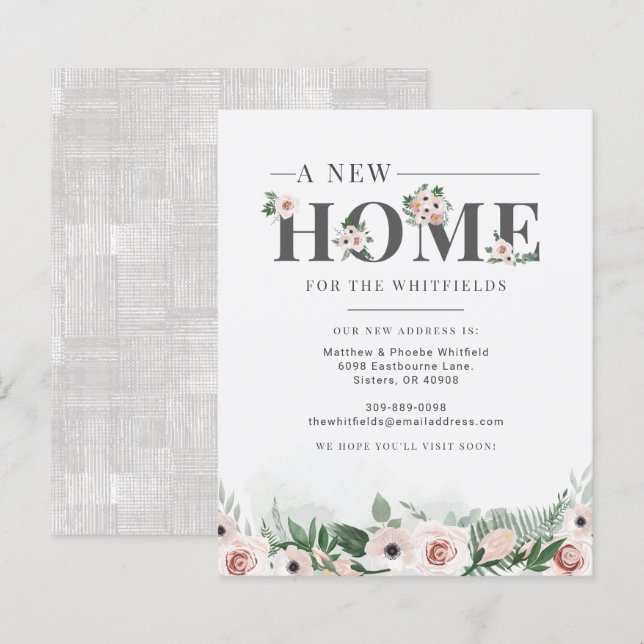We Moved Change of Address Moving Announcement (Front/Back)