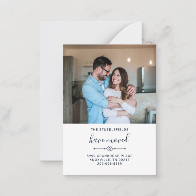 We  Moved Family Photo Moving Announcement (Front)