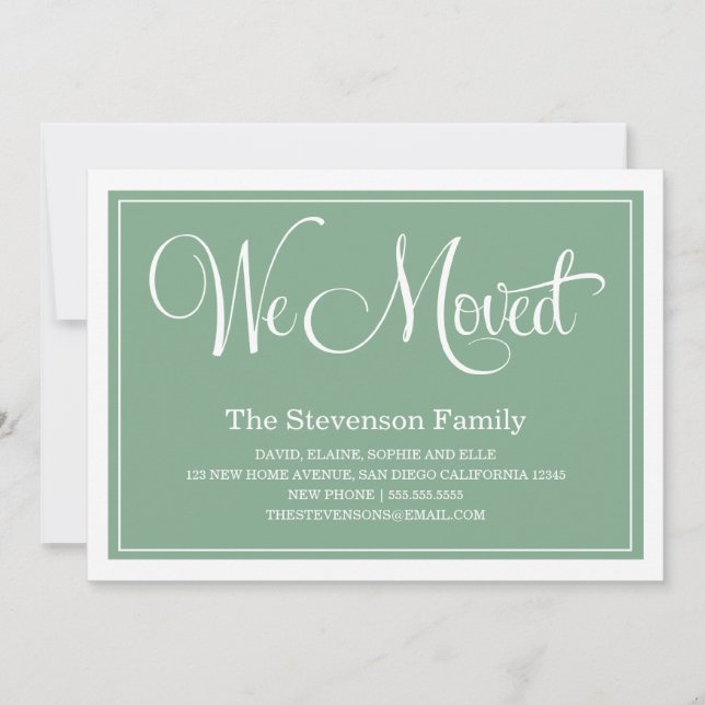 WE MOVED | NEW ADDRESS ANNOUNCEMENTS (Front)