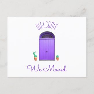 We Moved New Address Southwest Purple Doors Cactus