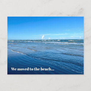 We Moved To The Beach New Home Address Moving Postcard