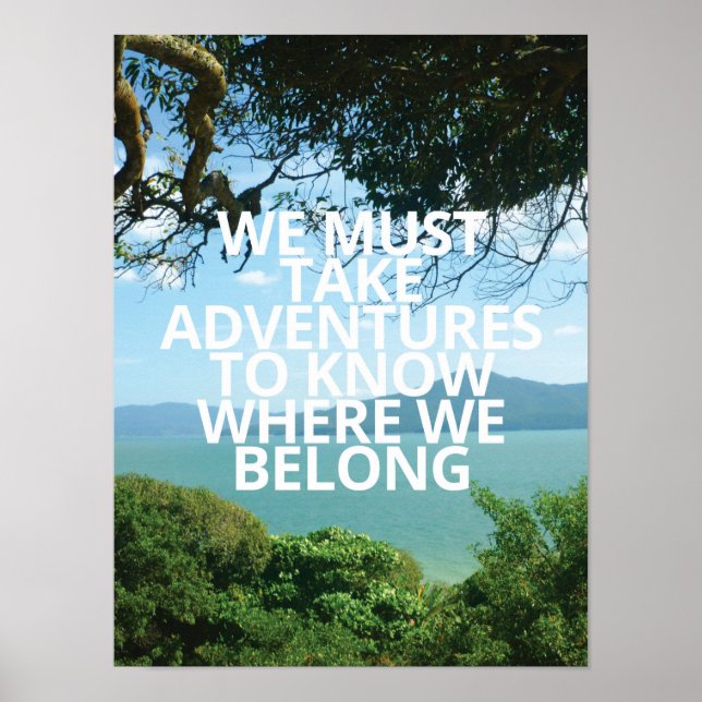 We Must Take Advetures Poster (Front)