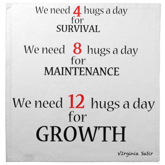 We need hugs... napkin (Front)