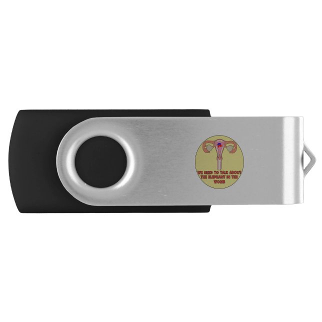 We Need to Talk About The Elephant In The Womb Flash Drive (Front)
