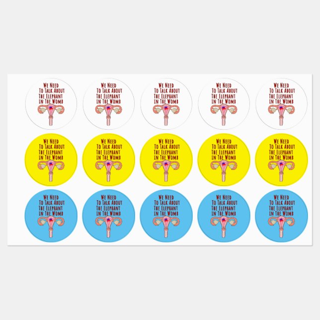 We Need to Talk About The Elephant In The Womb Labels (Sheet)