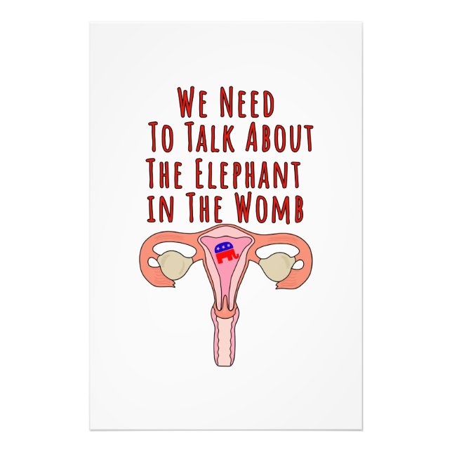 We Need to Talk About The Elephant In The Womb Photo Print (Front)