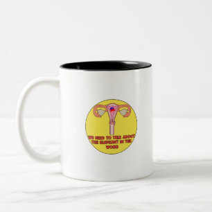 We Need to Talk About The Elephant In The Womb Two-Tone Coffee Mug