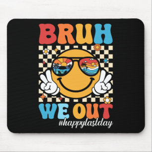 We Out Happy Last Day Of School Teacher Boy Girl S Mouse Pad