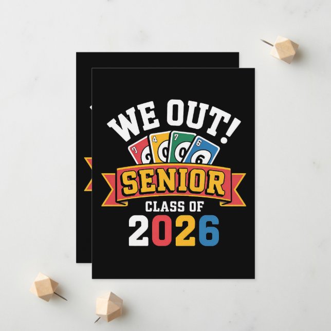 We Out Senior Class Of 2026 Announcement (Front/Back In Situ)